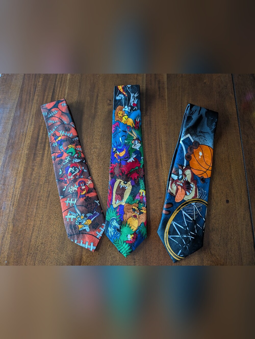 Vintage 1990s Looney Tunes Novelty Ties Bundle - 3 Piece Set!
